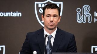 Under direction of first-year coach Klint Kubiak, Raiders announce full coaching staff for 2026 season taken in Las Vegas (Las Vegas Raiders). Photo by DJ Cabanlong - The Sporting Tribune 