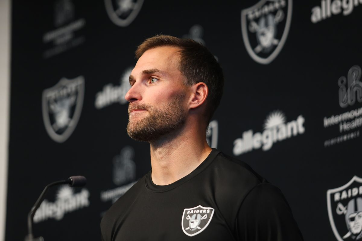 Las Vegas Raiders quarterback Kirk Cousins listens to a question during a press conference, Wednesday April 8, 2026 in Henderson, Nev. Las Vegas Raiders quarterback Kirk Cousins listens to a question during a press conference, Wednesday April 8, 2026 in Henderson, Nev.