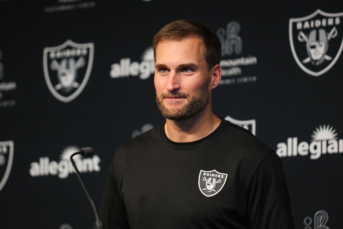 Las Vegas Raiders quarterback Kirk Cousins listens to a question during a press conference, Wednesday April 8, 2026 in Henderson, Nev. Las Vegas Raiders quarterback Kirk Cousins listens to a question during a press conference, Wednesday April 8, 2026 in Henderson, Nev.