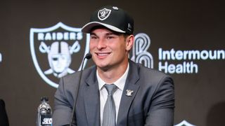 Fernando Mendoza signed, sealed and delivered taken at Intermountain Health Performance Center (Las Vegas Raiders). Photo by DJ Cabanlong - The Sporting Tribune 