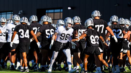 TST Images: Raiders training camp at Intermountain Health Performance Center taken at Intermountain Health Performance Center (Las Vegas Raiders). Photo by DJ Cabanlong - The Sporting Tribune 