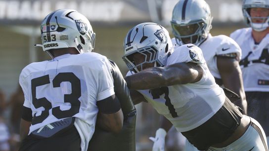 TST Images: Day 9 of Raiders training camp taken at Intermountain Health Performance Center  (images). Photo by Kalin Sipes - The Sporting Tribune