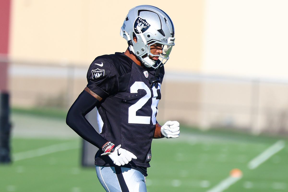 Las Vegas Raiders CB Darien Porter (26) seen on Day 13 of Raiders Training Camp at Intermountain Health Performance Center on Sunday, August 16, 2026, in Henderson, Nevada. Las Vegas Raiders CB Darien Porter (26) seen on Day 13 of Raiders Training Camp at Intermountain Health Performance Center on Sunday, August 16, 2026, in Henderson, Nevada.