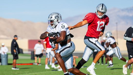 Raiders have spirited competition to find No. 2 RB behind No. 2 taken At Intermountain Health Performance Center (Las Vegas Raiders). Photo by DJ Cabanlong - The Sporting Tribune 