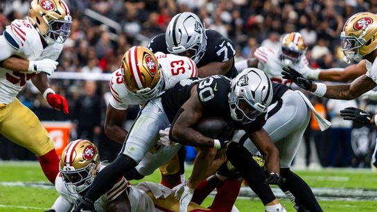 TST Images: 49ers defeat Raiders, 18-12, at Allegiant Stadium  taken at Allegiant Stadium  (Las Vegas Raiders). Photo by DJ Cabanlong - The Sporting Tribune 