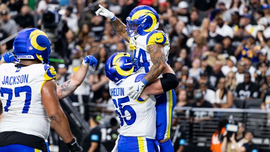TST Images: Rams defeat the Raiders, 35-21, at Allegiant Stadium taken at Allegiant Stadium (Los Angeles Rams). Photo by RJ Forbus - The Sporting Tribune