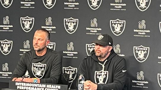 Spytek prepared, confident as Raiders ready for draft taken At Intermountain Health Performance Center (Las Vegas Raiders). Photo by Steve Carp-The Sporting Tribune