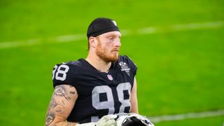 NFL insider hints Raiders' Maxx Crosby trade could happen 'this week or early next week' taken in Las Vegas (Las Vegas Raiders). Photo by Mandatory Credit: Mark J. Rebilas-Imagn Images