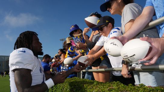 How positive failure has forged a breakout camp for Rams' Cam Lampkin taken at Rams' Practice Facility (NFL). Photo by Kirby Lee-Imagn Images