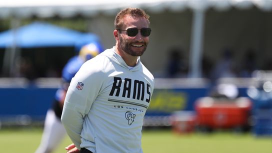 Sean McVay Head Coach of the Los Angeles Rams during Rams training camp at Loyola Marymount University on Mondday, August 3, 2026 in Westchester, CA. Sean McVay Head Coach of the Los Angeles Rams during Rams training camp at Loyola Marymount University on Mondday, August 3, 2026 in Westchester, CA.