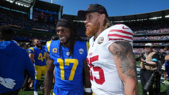 Sep 11, 2026; Melbourne, Victoria, Australia; The San Francisco 49ers defeated the Los Angeles Rams at the 2026 NFL Melbourne Game at Melbourne Cricket Ground. Sep 11, 2026; Melbourne, Victoria, Australia; The San Francisco 49ers defeated the Los Angeles Rams at the 2026 NFL Melbourne Game at Melbourne Cricket Ground.