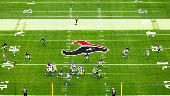 Dresser Winn #4 of the Los Angeles Rams throws during a preseason game against the Houston Texans at NRG Stadium on August 24, 2024 in Houston.
