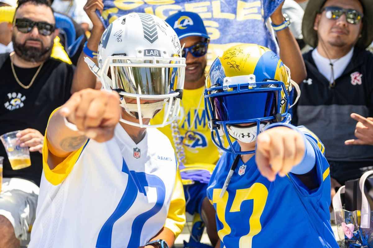 Los Angeles Rams fans enjoying training camp at Loyola Marymount University, Friday July 25, 2025 in Los Angeles, Calif.