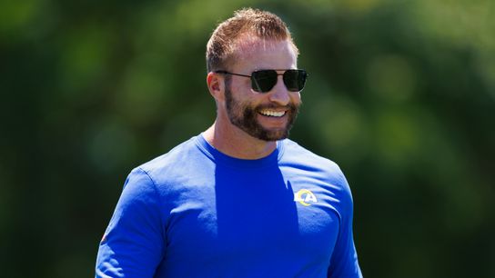 Sean McVay reflects on hiring anniversary prior to frigid divisional round matchup with Bears taken at Rams' Practice Facility (Los Angeles Rams)