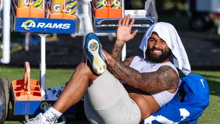 ‘Let all the house of Israel know,’ Rams RB Kyren Williams shares a message in offseason taken in Los Angeles (Los Angeles Rams). Photo by Jordan Teller - The Sporting Tribune