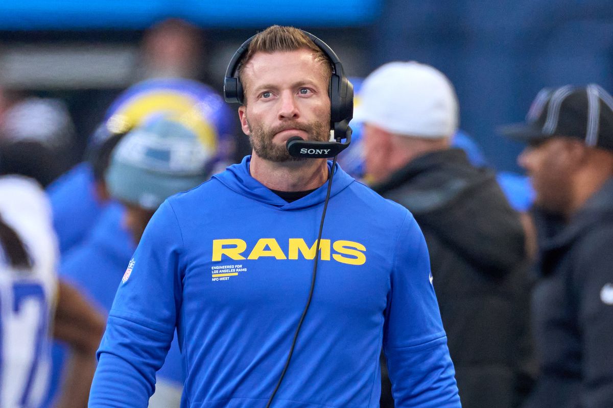 Los Angeles Rams head coach Sean McVay looks on during NFC Championship Game against the Seattle Seahawks, on Sunday January 25, 2026 in Seattle, Washington.  