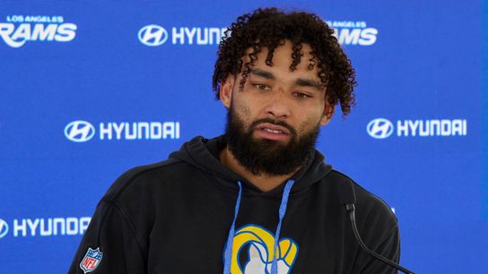 Rams' Kyren Williams sports paintball welt as offseason banter hits Instagram taken WOODLAND HILLS, Calif (TST Los Angeles). Photo by Jon Bryan - The Sporting Tribune 
