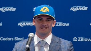 Inside Ty Simpson's first 24 hours as a Los Angeles Ram taken at Hollywood Park (Los Angeles Rams). Photo by Jessica Cryderman - The Sporting Tribune