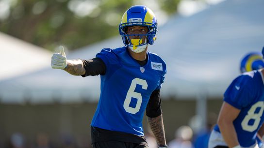 Los Angeles Rams wide receiver CJ Daniels (6) during Rams training camp at the Loyola Marymount University on Monday, July 27th in Westchester, CA.