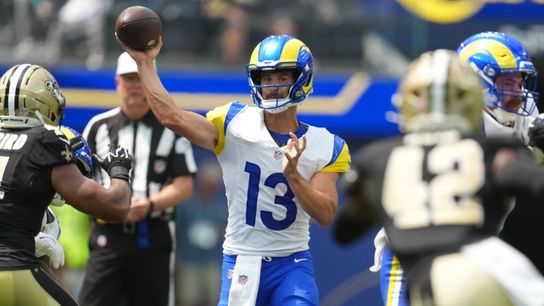 Bennett makes strong case for Rams’ backup quarterback job taken At SoFi Stadium (TST Los Angeles). Photo by  Kirby Lee-Imagn Images