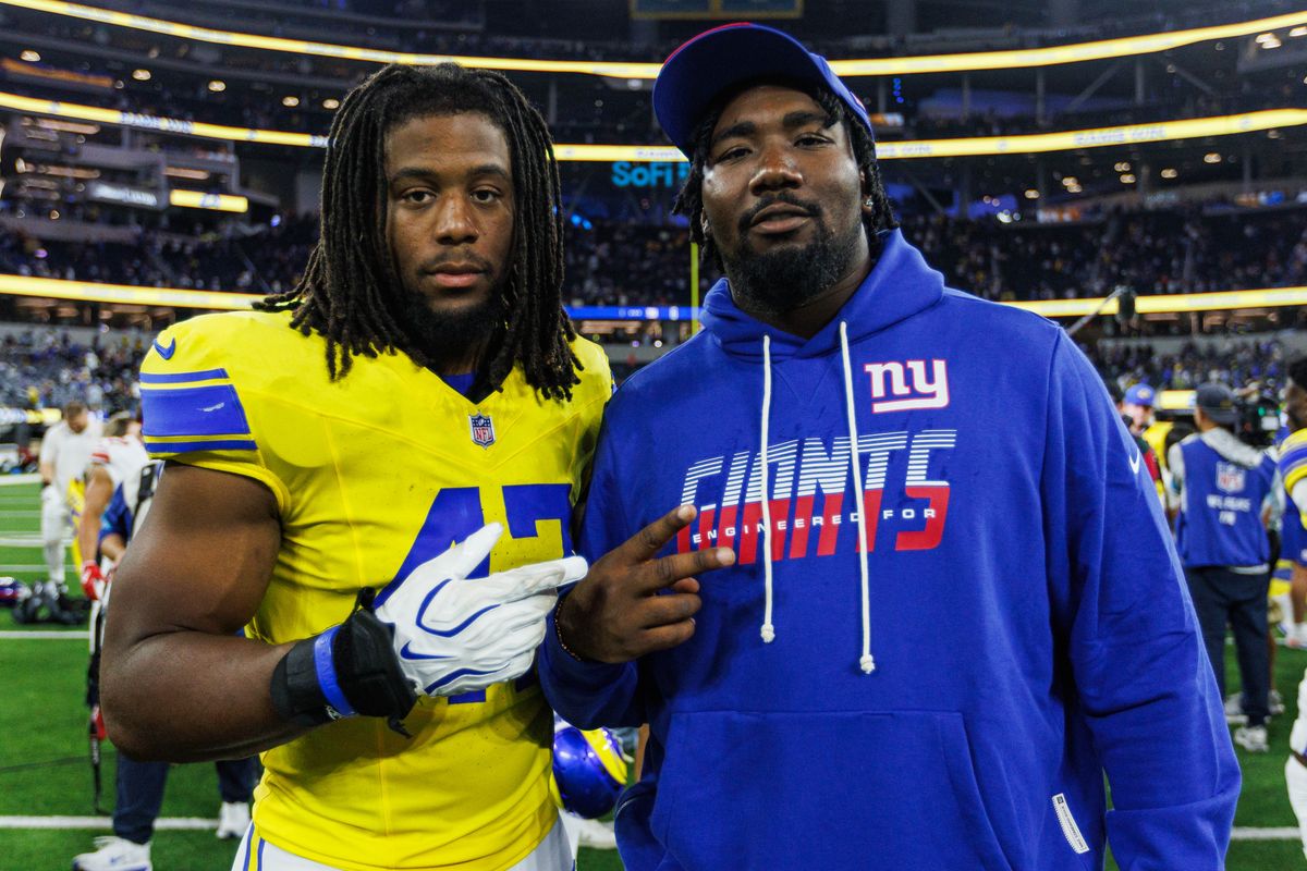 Wesley Bailey #47 of the Los Angeles Rams poses after an NFL game against the New York Giants on September 21, 2026 at SoFi Stadium in Inglewood, California. Wesley Bailey #47 of the Los Angeles Rams poses after an NFL game against the New York Giants on September 21, 2026 at SoFi Stadium in Inglewood, California.