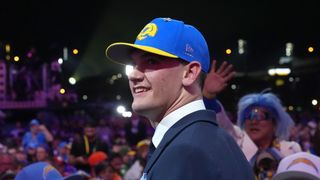 What to look for on Day Two of the draft for the Rams taken at Hollywood Park (TST Los Angeles). Photo by © Kirby Lee-Imagn Images