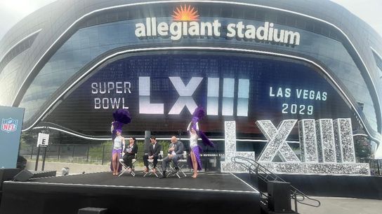 NFL running it back in Vegas with Super Bowl LXIII in '29 taken At Allegiant Stadium (Las Vegas Raiders). Photo by Steve Carp-The Sporting Tribune