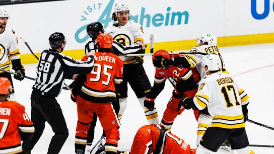 Bruins power past Ducks in special teams reversal, 4-2 taken at Honda Center (Anaheim Ducks). Photo by Steven Park - The Sporting Tribune
