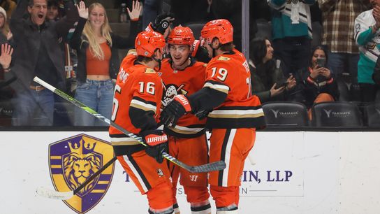 Vatrano scores twice on big-money day, Gibson picks up 200th win as Ducks ground Lightning taken at Honda Center (Anaheim Ducks)