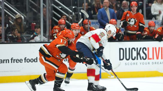 Ducks' third period collapse keeps leads to loss against Panthers taken at Honda Center (Anaheim Ducks)