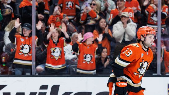 TST Images: Ducks defeat Flames in a shootout, 3-2, in Anaheim taken at Honda Center (Anaheim Ducks). Photo by Steven Park - The Sporting Tribune