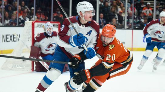 Ducks comeback magic runs out to sturdy, league-leading Avalanche taken at Honda Center (Anaheim Ducks). Photo by Jon Bryan - The Sporting Tribune