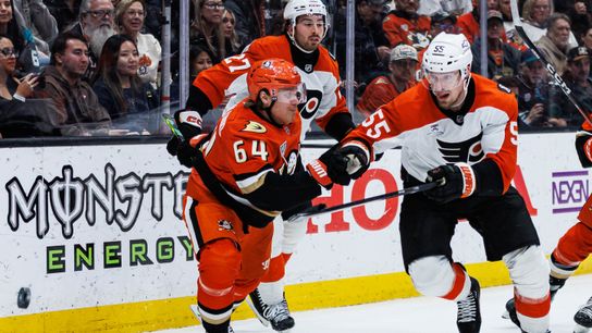 Ducks battle back, take a point in sluggish OT loss to Flyers taken at Honda Center (Anaheim Ducks). Photo by Steven Park - The Sporting Tribune