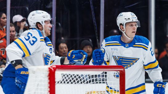 TST Images: Blues defeat Ducks, 6-2, in Anaheim taken at Honda Center (Anaheim Ducks). Photo by Steven Park - The Sporting Tribune