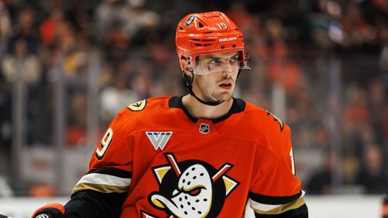 Troy Terry needs hip surgery, as Ducks release postseason injury report taken at Honda Center (Anaheim Ducks). Photo by Jordan Carroll - The Sporting Tribune