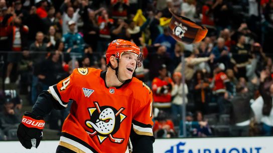 John Carlson nails first career hat trick as Ducks snap 6 game losing streak taken Honda Center (Anaheim Ducks). Photo by John Panganiban-The Sporting Tribune