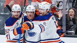 Oilers unable to keep up with Ducks in Game 3 loss taken at Honda Center (Anaheim Ducks). Photo by Steven Park - The Sporting Tribune
