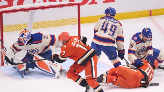 TST Images: Oilers defeat Ducks, 5-2, at Honda Center taken at Honda Center (Anaheim Ducks). Photo by Jon Bryan - The Sporting Tribune
