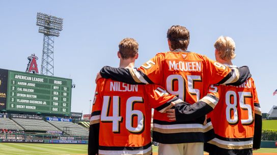 Newly drafted Ducks already enjoying time in Anaheim taken at Angel Stadium (Anaheim Ducks)
