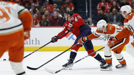 Ducks shutout, 3-0, by Washington Capitals taken at Capital One Arena (Anaheim Ducks)