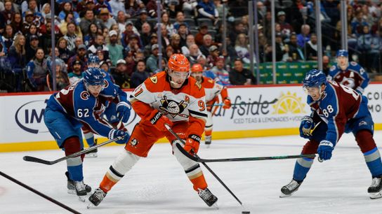 Ducks fall short of league's top measuring stick in 4-1 loss at Colorado taken at Ball Arena (Anaheim Ducks)