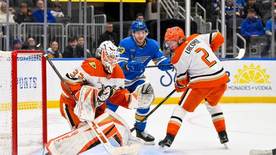 Ducks back up third-string starter, bounce back with 4-1 win in St. Louis taken at Enterprise Center (Anaheim Ducks)