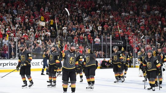 Ten years later, the Golden Knights' standard of excellence remains high taken At T-Mobile Arena (Vegas Golden Knights). Photo by Stephen R. Sylvanie-Imagn Images