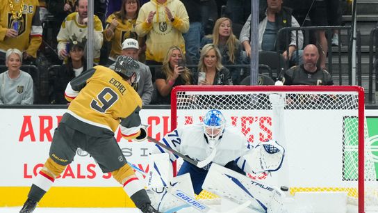 Knights find way to rally for 4-3 shootout win over Leafs taken At T-Mobile Arena (Vegas Golden Knights). Photo by Candice Ward-Imagn Images