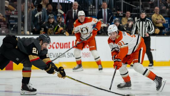 Ducks fall to Golden Knights in second night of back-to-back taken at T-Mobile Arena (Anaheim Ducks)