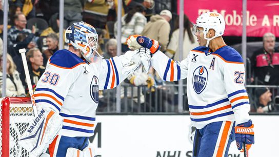 TST Images: Oilers beat Golden Knights at T-Mobile Arena taken at T-Mobile Arena (Vegas Golden Knights)