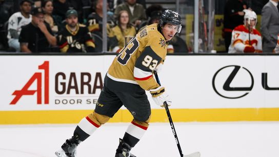 Marner finds his scoring touch in Golden Knights' rout of Flames taken at T-Mobile Arena (Vegas Golden Knights)