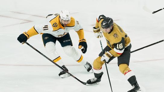 Knights' balanced attack wears down Predators 7-2 taken at T-Mobile Arena (Vegas Golden Knights)