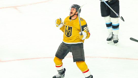 Knights look to maintain physicality in Game 2 vs. Mammoth taken At City National Arena