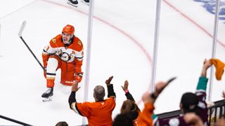 Ducks break 'tradition,' defensively dominate Game 2 to earn road split in Vegas taken at T-Mobile Arena (Anaheim Ducks). Photo by DJ Cabanlong - The Sporting Tribune 